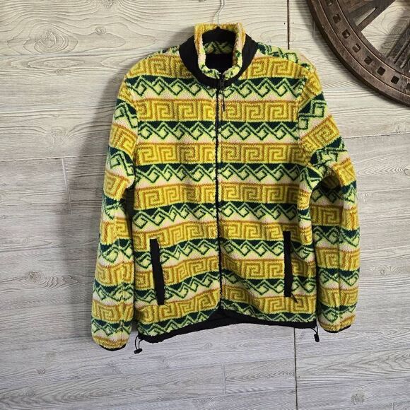 American Eagle Outfitters Other - American Eagle Sherpa Fleece Zip Up Aztec Mens SZ L